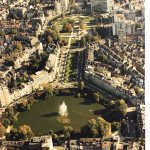 62.BRUXELLES, Quartier des squares, Vue aérienne